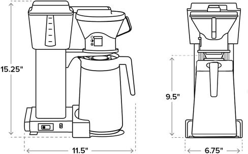 Technivorm Moccamaster 79112 KBT Coffee Brewer, 40 oz, Polished Silver in Saudi Arabia