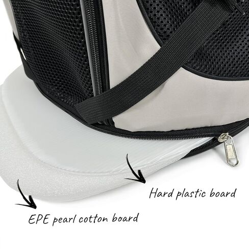 Pet Carrier Backpack for Cats Dogs, Portable Dog Travel Carrier, Breathable Kitten Backpack Soft-Sided Carriers, Airline Approved Cat Carrier Ideal for Hiking Camping Outdoor (Light Khaki) in Kuwait