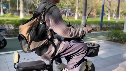 Pet Carrier Backpack for Cats Dogs, Portable Dog Travel Carrier, Breathable Kitten Backpack Soft-Sided Carriers, Airline Approved Cat Carrier Ideal for Hiking Camping Outdoor (Light Khaki) in Kuwait