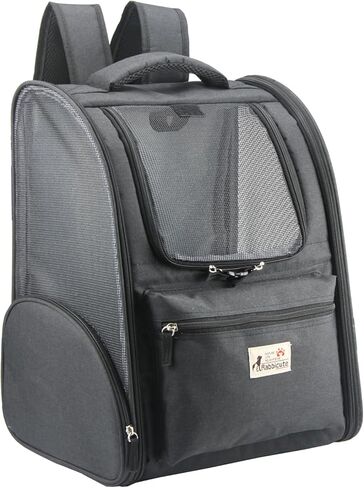 Rabbicute Pet Carrier Backpack for Small Cats Dogs Puppies, with Breathable mesh, Airline Approved, Foldable Carrier for Hiking, Camping, Biking, Outdoor Travel, Pet Upto 18lbs in Saudi Arabia