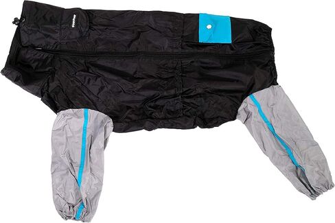 ZippyPaws Adventure Dog Raincoat - Waterproof Rain Jacket for Small & Large Dogs, Reusable Dog Poncho - Teal, Large in Saudi Arabia
