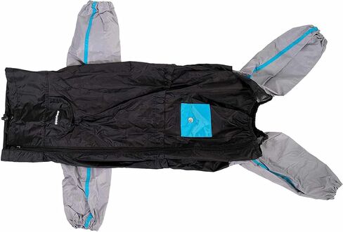 ZippyPaws Adventure Dog Raincoat - Waterproof Rain Jacket for Small & Large Dogs, Reusable Dog Poncho - Teal, Large in Saudi Arabia