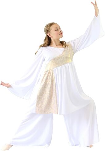 Danzcue Womens Celebration of Spirit Palazzo Pants with Tunic, L in Saudi Arabia