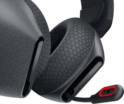 Alienware AW720H Dual-Mode Wireless Gaming Headset - Dolby Atmos Spatial Sound, Wireless 2.4 GHz, 3.5mm Connector Cable, in-line Controls, Integrated Microphone, Unidirectional - Lunar Light in Saudi Arabia