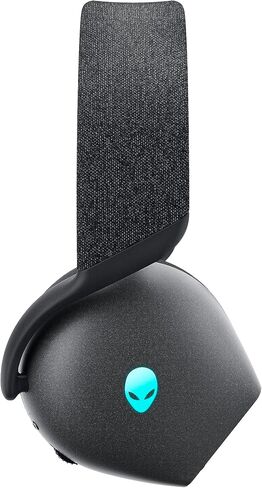 Alienware AW720H Dual-Mode Wireless Gaming Headset - Dolby Atmos Spatial Sound, Wireless 2.4 GHz, 3.5mm Connector Cable, in-line Controls, Integrated Microphone, Unidirectional - Lunar Light in Saudi Arabia