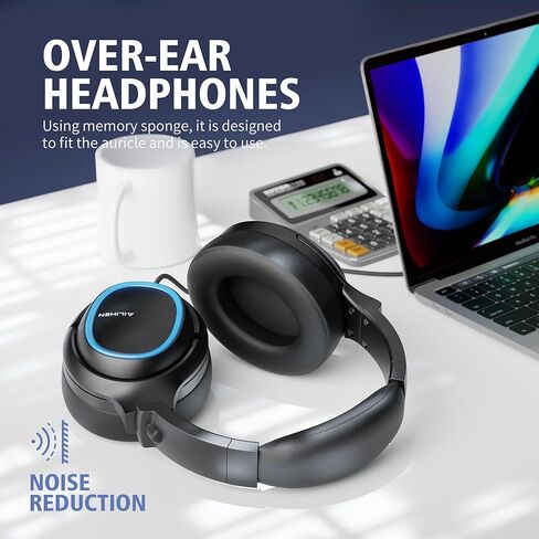 سماعات رأس AILIHEN Classroom سلكية مكونة من 5 سماعات فوق الأذن مع ميكروفون للطلاب والمراهقين والأطفال، وعزل الضوضاء قابل للتعديل وصوت ستيريو عالي الدقة بمقبس 3.5 مم لجهاز Chromebook والكمبيوتر المحمول (متعدد الألوان) in Kuwait