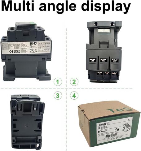 LNKWEL LC1D18G7 Non-Reversing Contactor 18A 3Pole 120VAC Coil 1NO 1NC 50/60Hz in Saudi Arabia