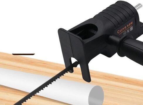 منشار ترددي من Beeiee، مثقاب كهربائي تم تعديله إلى أداة منشار كهربائي مع 3 شفرات منشار لقطع الفروع والخشب والبلاستيك والمعادن والتقليم in Kuwait