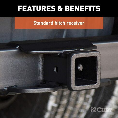 وصلة مقطورة CURT 15317 Xtra Duty Class 5، جهاز استقبال 2 في، متوافق مع مجموعة مختارة من شيفروليه، GMC C-Series، K-Series in Saudi Arabia