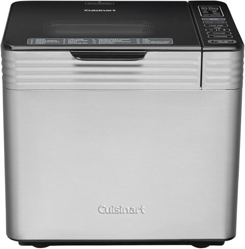 Cuisinart CBK-210 برنامج الحمل الحراري المخصص 16 برنامج قائمة سعة 2 رطل من الفولاذ المقاوم للصدأ المصنوع من الفولاذ المقاوم للصدأ مع كتاب طبخ الخبز محلي الصنع، و100 كيس خبز (3 عناصر) in Saudi Arabia