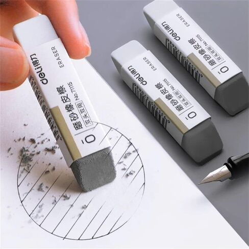 Gray Eraser, Sand Eraser, Frosted Eraser, Ink Pen Eraser, Matte Eraser, Fountain Pen Ballpoint Pen Eraser Correction Supplies Stationery Erasers and Correction Products in Saudi Arabia