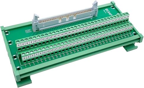 Jienk IDC64 2x32 64Pins 0.1 "FRC موصل ذكر رأس DIN السكك الحديدية تصاعد محطة كتلة لوحة القطع لكابل الشريط المسطح PLC MCU in Saudi Arabia