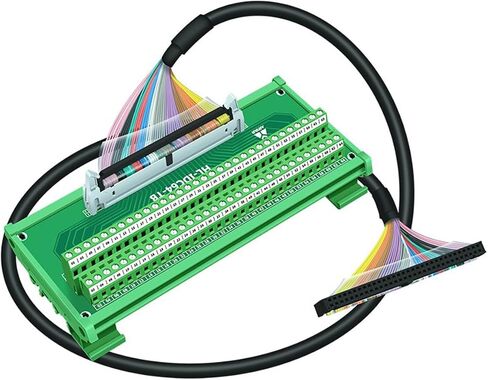 Jienk IDC64 2x32 64Pins 0.1 "FRC موصل ذكر رأس DIN السكك الحديدية تصاعد محطة كتلة لوحة القطع لكابل الشريط المسطح PLC MCU in Saudi Arabia