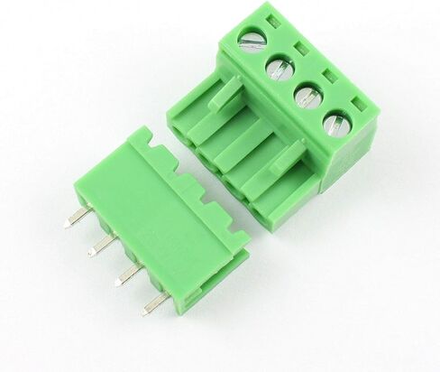 DBParts 10 مجموعات 4-Pin (4 القطب) 5.08 مللي متر الملعب مستقيم المكونات في المسمار محطة كتلة موصل PCB جبل DIY بها بنفسك in Saudi Arabia