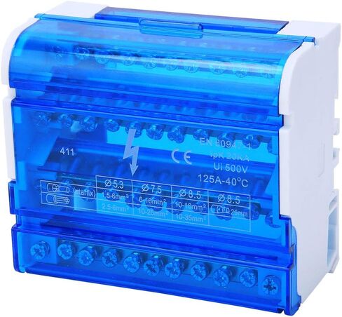 Terminal Block Distribution Box Din Rail 411 4-Level Single Phase Junction Box for Electrical Engineering in Saudi Arabia