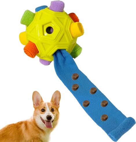 كرة استنشاق للكلاب من جوياسي، ألعاب تفاعلية للكلاب، كرة استنشاق للكلاب، تشجع مهارات البحث عن الطعام الطبيعية، ألعاب ألغاز للكلاب للتدريب البطيء على الطعام، كرة علاج للكلاب المتوسطة والصغيرة باللون الأصفر in Kuwait