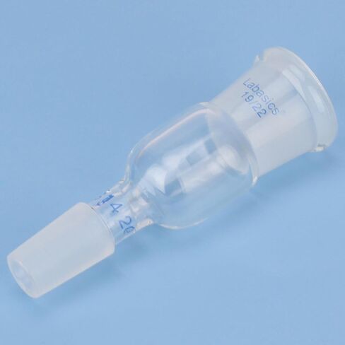 Labasics Enlarging Adapter Glass Adapter from 24/40 to 19/22 Glass Joint Lab Glassware Supply in Saudi Arabia