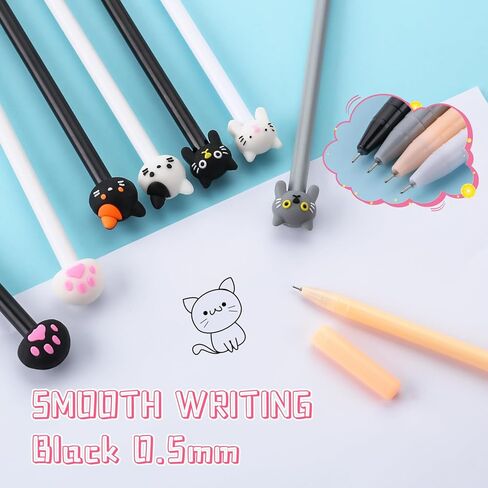 مجموعة قرطاسية Kawaii من Kogcmetl مكونة من 405 قطعة من اللوازم المدرسية اللطيفة تتضمن مقلمة على شكل قطة وأقلام حبر هلامية ومشابك ورقية وملصقات وممحاة لمحبي القطط والأطفال والنساء والبنات والمكتب المدرسي in Kuwait