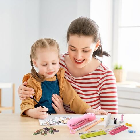 مجموعة قرطاسية Kawaii من Kogcmetl مكونة من 405 قطعة من اللوازم المدرسية اللطيفة تتضمن مقلمة على شكل قطة وأقلام حبر هلامية ومشابك ورقية وملصقات وممحاة لمحبي القطط والأطفال والنساء والبنات والمكتب المدرسي in Kuwait