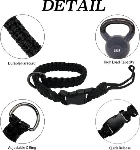 Hands Free Adjustable Wrist Strap for Dog Leash,Security Strap for Retractable Dog Leashes,Black in Kuwait