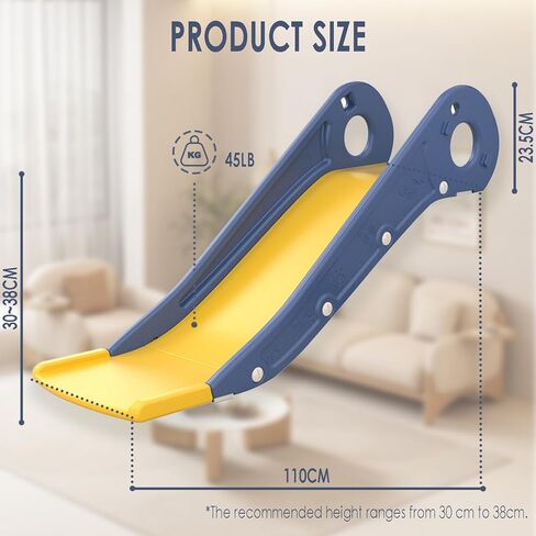 BlissKiss Couch Slide for Toddler Kid can be Used with Bed, Couch, Table, and Stairs. The Maximum Load-Bearing Capacity is 50LBS. Easy to Install in Saudi Arabia