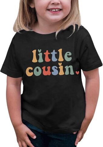 قمصان Cousin للأطفال، تي شيرت بنات عم كبير، تي شيرت بناتي صغير، تي شيرت لطيف للأطفال الصغار، قمصان عائلية in Kuwait