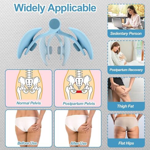 مدرب تمارين كيجل من كرايفومو للنساء لإعادة تأهيل ما بعد الولادة، جهاز تدريب شد الفخذ الداخلي للنساء (أزرق) in Kuwait