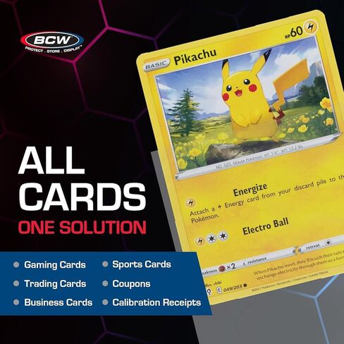 BCW Standard Card Sleeves - 1000 Pack - 2-5/8" x 3-5/8" | Crystal Clear Acid-Free | Trading Card Penny Sleeves for Baseball, Basketball, Football, Hockey, Pokemon, MTG, and More in Saudi Arabia