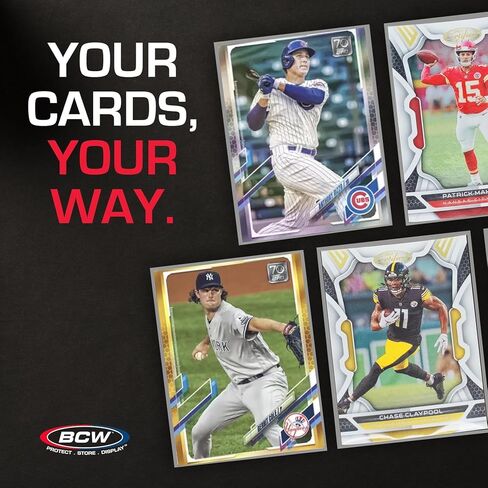 BCW Standard Card Sleeves - 1000 Pack - 2-5/8" x 3-5/8" | Crystal Clear Acid-Free | Trading Card Penny Sleeves for Baseball, Basketball, Football, Hockey, Pokemon, MTG, and More in Saudi Arabia