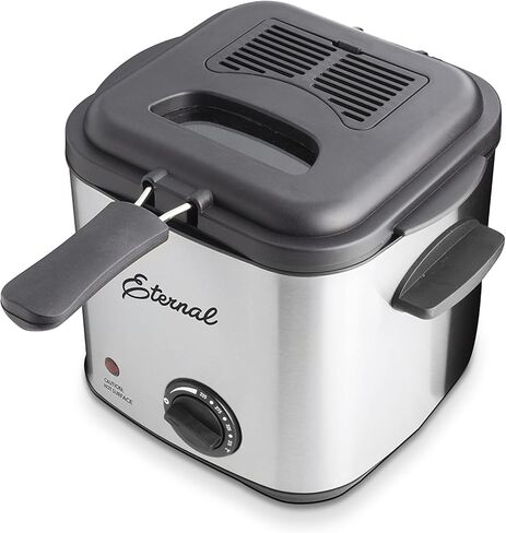 Eternal Living Deep Fryer with Basket, 1.5L Stainless Steel in Kuwait