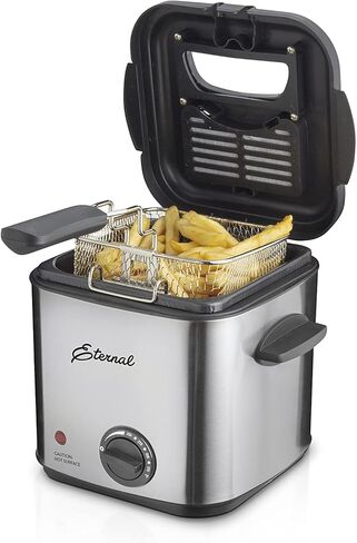 Eternal Living Deep Fryer with Basket, 1.5L Stainless Steel in Kuwait