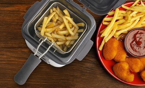 Eternal Living Deep Fryer with Basket, 1.5L Stainless Steel in Kuwait