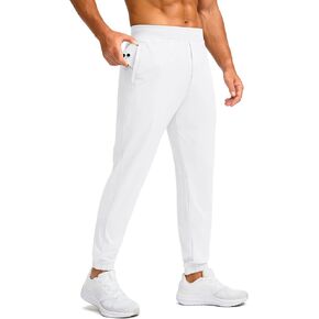 Soothfeel Men's Jogger Pants with Zipper Pockets Lightweight Athletic Workout Pants Gym Golf Joggers for Men Track Running (Bone, M) in Kuwait