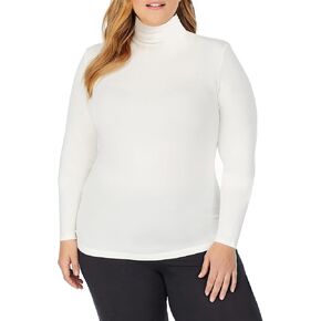 Cuddl Duds Women's Softwear with Stretch Long Sleeve Turtle Neck Top – Ideal for Layering & Lounging, Smooth & Body-Hugging Fit, Black, Medium in Kuwait