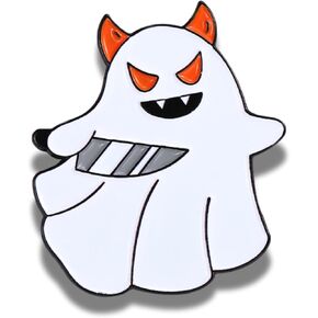 Halloween Ghost Enamel Pin, Spooky Horror Lapel Badge Bat Pins, Funny Scary Cartoon Brooch for Backpack, Jacket, Hat, Spooky Costume Accessories, Halloween Gifts in Saudi Arabia
