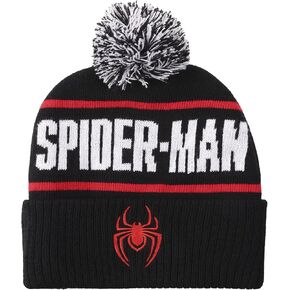شعار Bioworld Spider-Man ونص الاسم قبعة صغيرة ذات أساور سوداء in Kuwait