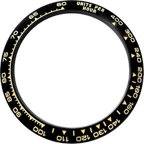 Ceramic Bezel Replacement For Rolex Daytona 16520 16500 116500 116509,116520, 116508, 116509 Engrave 39.3 * 31.5 * 2.6mm (Black+White) in Saudi Arabia