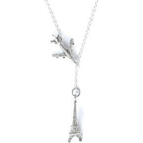 Going to Paris, Eiffel Tower Silver Lariat Y Necklace. in Saudi Arabia