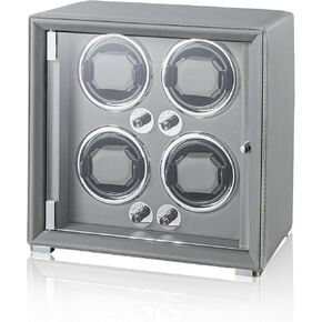 لفاف ساعة لساعات أوتوماتيكية 2/4/6/9، صناعة جلدية راقية، محرك مابوتشي فائق الهدوء، وضعين للطاقة، أضواء LED مدمجة in Kuwait