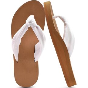 Flip Flops for Women with Arch Support Yoga Mat Comfortable Summer Beach Walking Thong Cushion Sandals Slip On Indoor Outdoor in Kuwait
