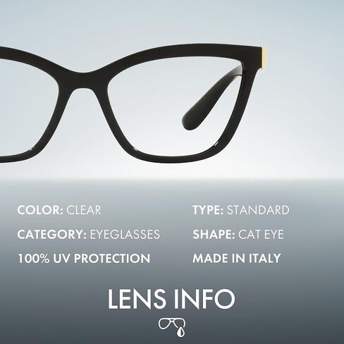 DOLCE & GABBANA DG5076 Cat Eye Shape Lettering Logo Acetate Eyeglasses with Luxury Eyewear Kit in Kuwait