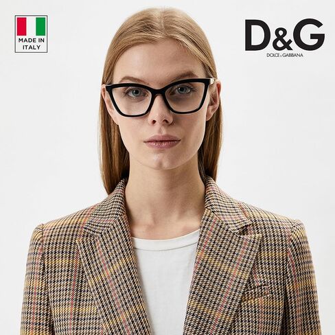 DOLCE & GABBANA DG5076 Cat Eye Shape Lettering Logo Acetate Eyeglasses with Luxury Eyewear Kit in Kuwait
