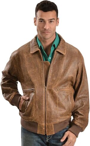 Scully Men's Vintage Bomber Jacket - 714-12 in Saudi Arabia