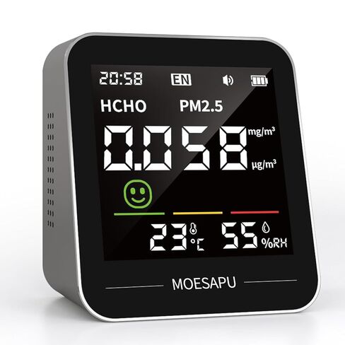 C02 Carbon Dioxide Monitor, Portable Indoor Air Quality Meters, Temperature & Relative Humidity Sensor, CO2 Meter with Alarm for Home, Grow Tents, Cars in Kuwait