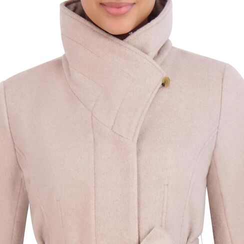 Cole Haan womens Long Sleeve Formal Slick Wool Zip Up Coat in Saudi Arabia