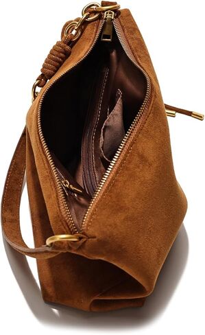 Small Shoulder bag For Women Faux Suede Handbag Soft Hobo Cute Crossbody with Adjustable Strap in Saudi Arabia