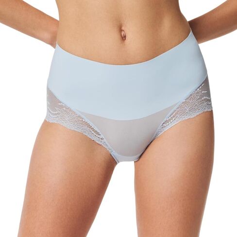 SPANX SPANXsmooth Undie-tectable Lace Hi-Hipster - For Core Control - Comfortable Lace Shapewear Underwear - No Visible Panty Lines-Cafe Au Lait-Oxford-XS in Saudi Arabia