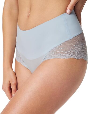 SPANX SPANXsmooth Undie-tectable Lace Hi-Hipster - For Core Control - Comfortable Lace Shapewear Underwear - No Visible Panty Lines-Cafe Au Lait-Oxford-XS in Saudi Arabia