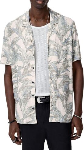 John Varvatos Men's Conant Camp Shirt in Saudi Arabia