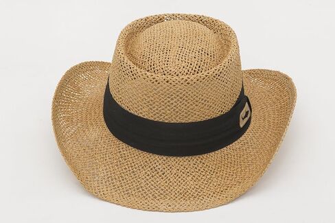 Jacobson Hat & Co. Straw Golfer Hat with Shark on Band in Saudi Arabia